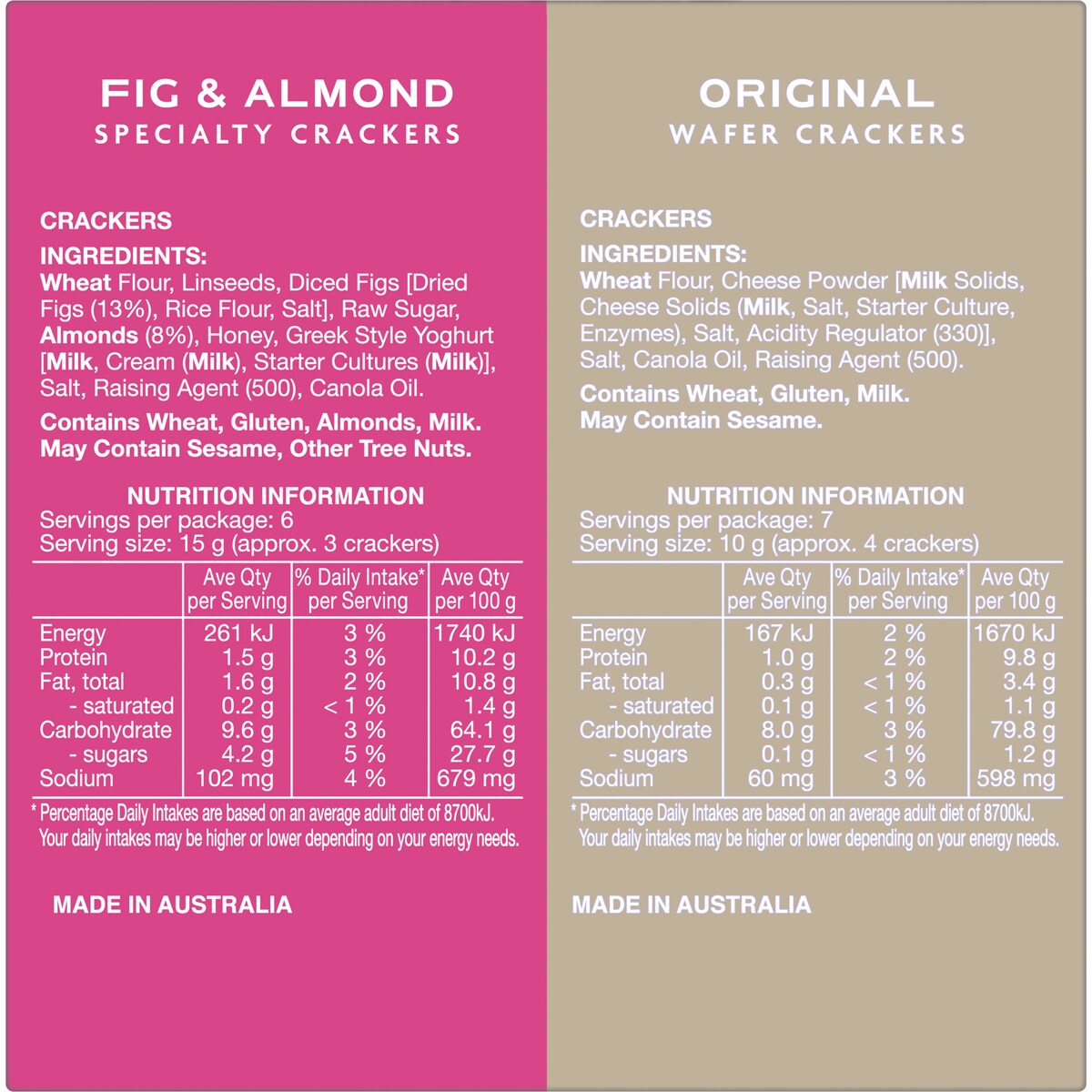 Ob Finest Mixed Cracker Selection Double Pack 160g