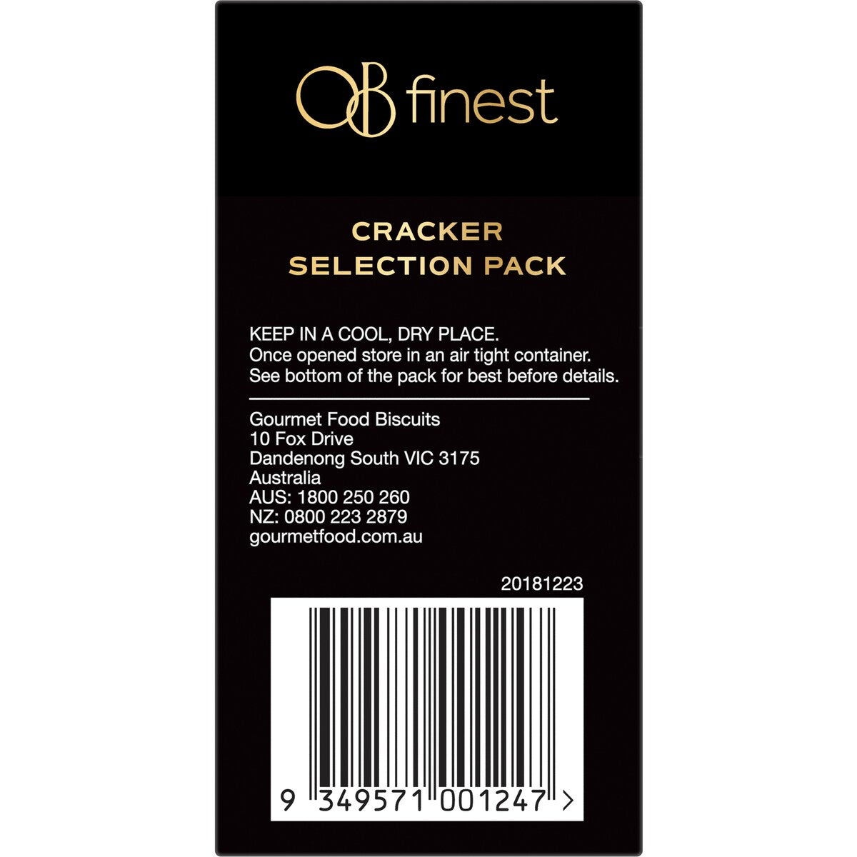 Ob Finest Mixed Cracker Selection Double Pack 160g
