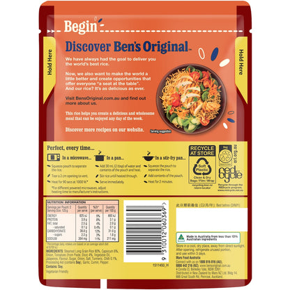 Bens Original Mexican Style Microwave Rice Pouch 250g