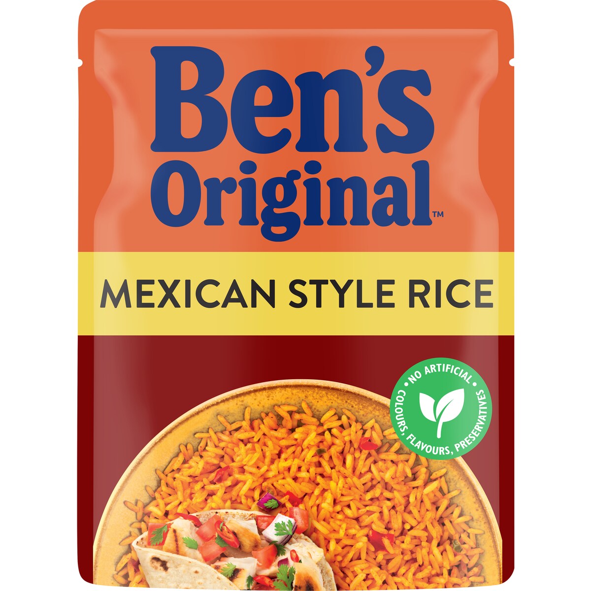 Bens Original Mexican Style Microwave Rice Pouch 250g