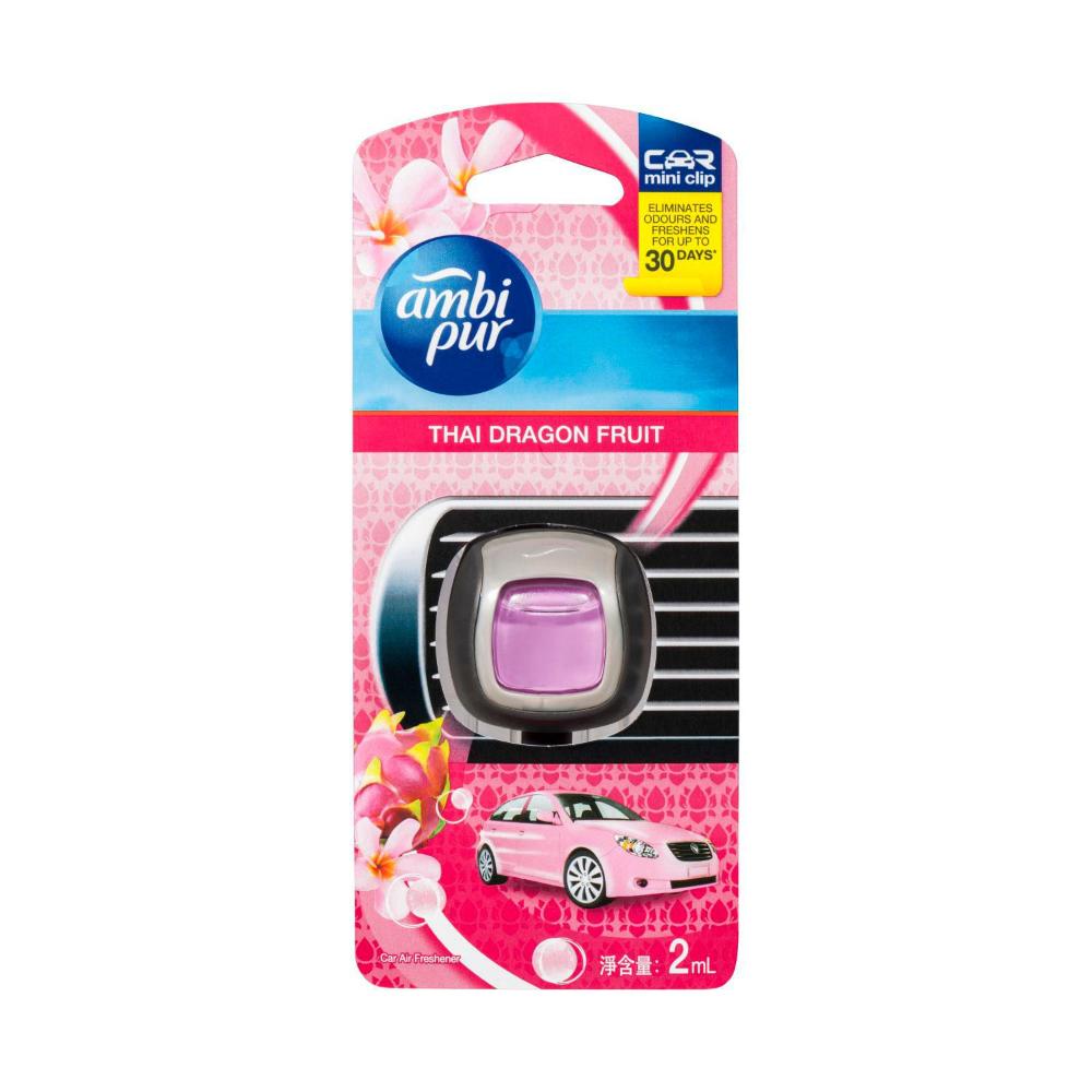 Ambi Pur Mini Clip Thai Dragon Fruit Car Air Freshener - 2mL