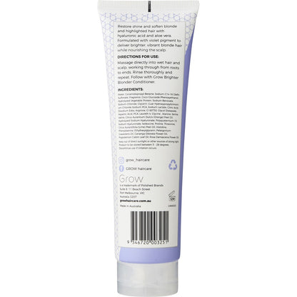 Grow Grow Brighter Blonder Shampoo 250ml