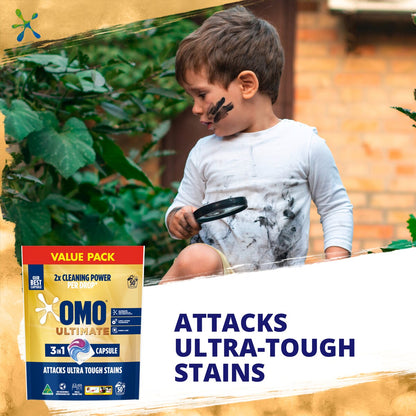 Omo Ultimate Laundry Capsules 3 In 1 50 Pack