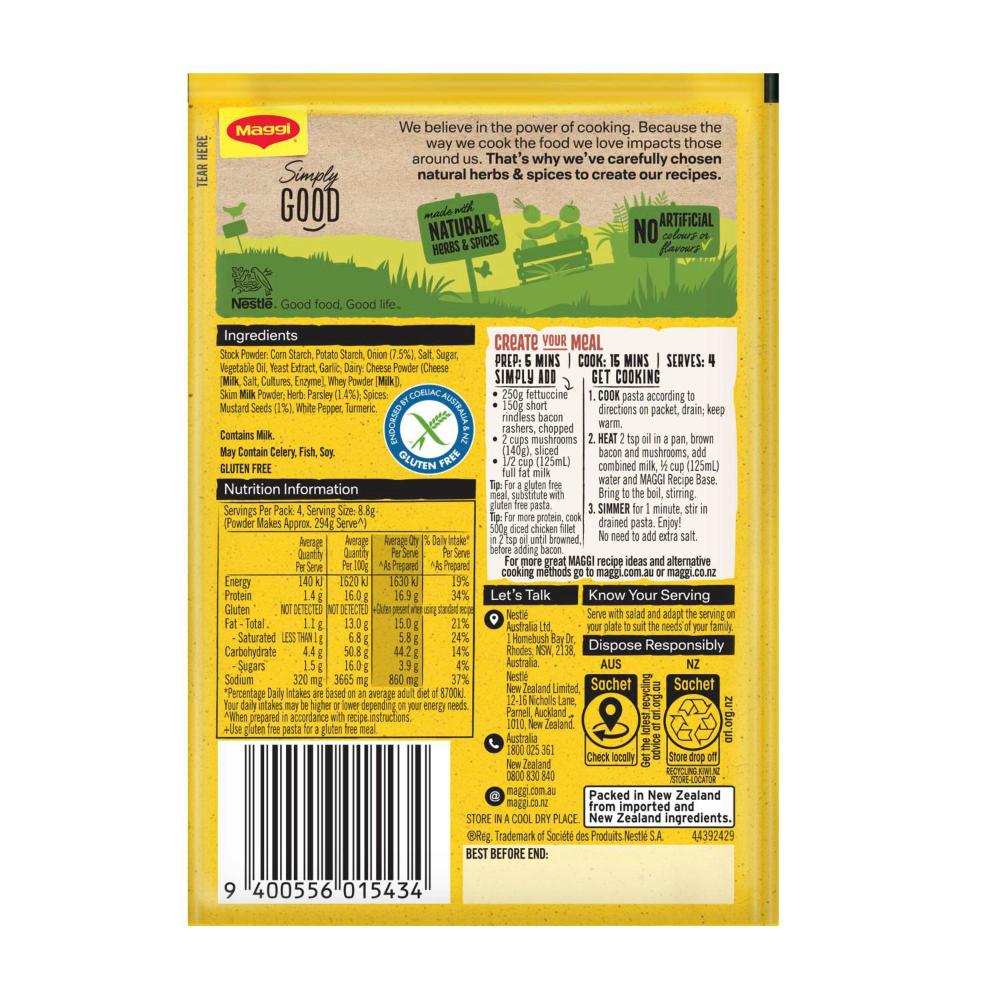 Maggi Dry Recipe Base Creamy Carbonara - 35g