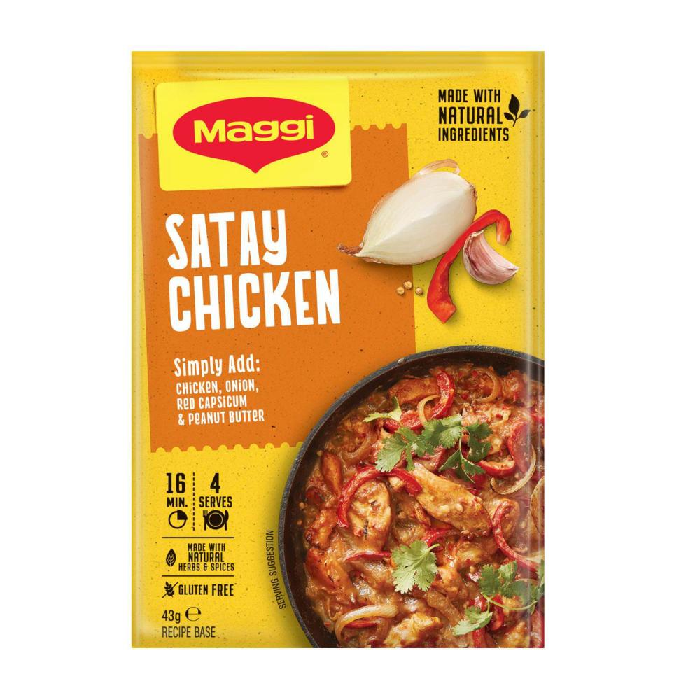 Maggi Gluten Free Recipe Bases Satay Chicken - 43g