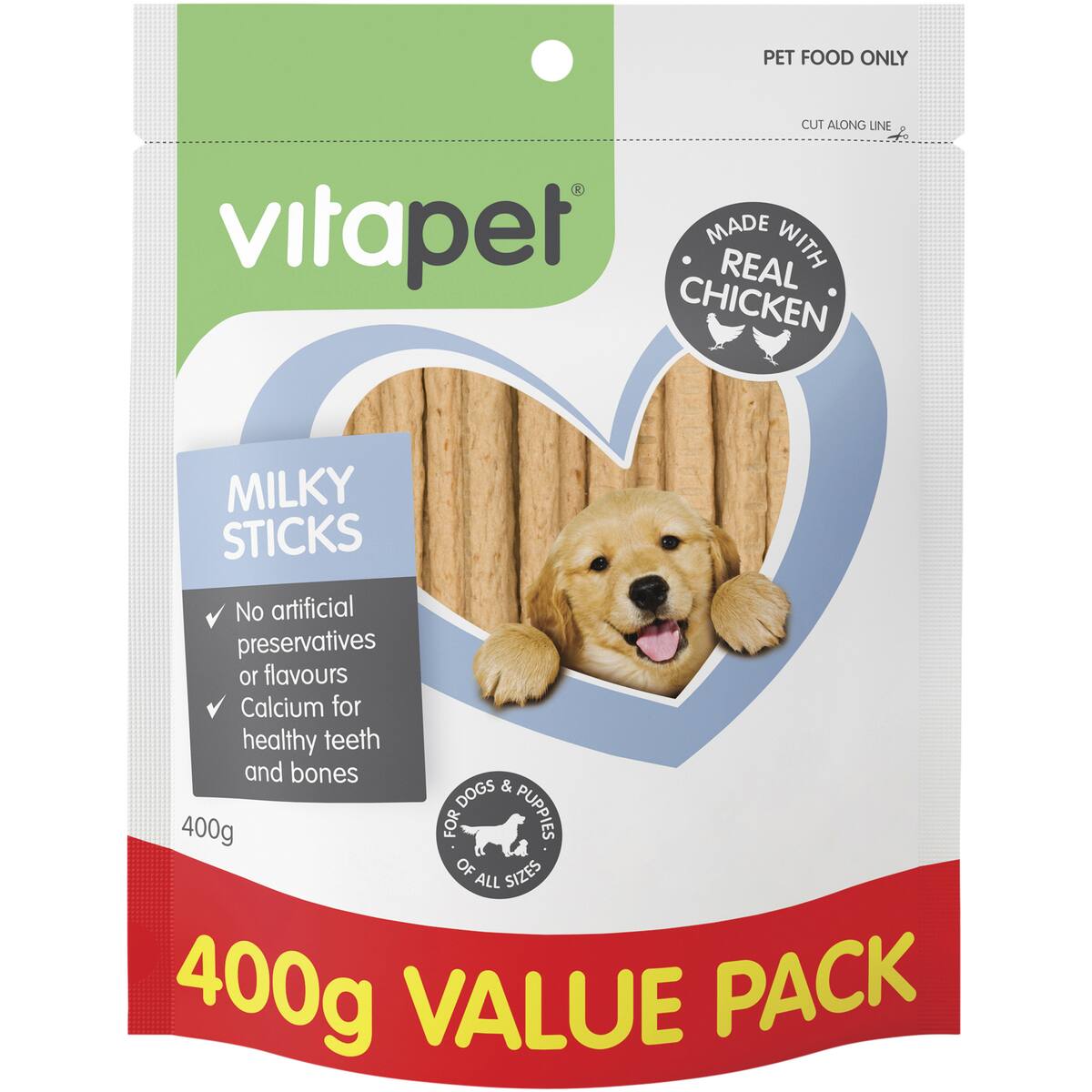 Vita Pet Jerhigh Milky Sticks Dog Treats 400g