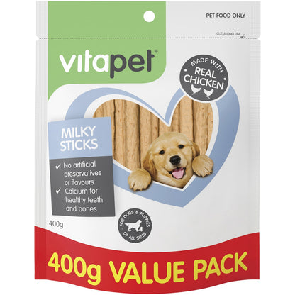 Vita Pet Jerhigh Milky Sticks Dog Treats 400g