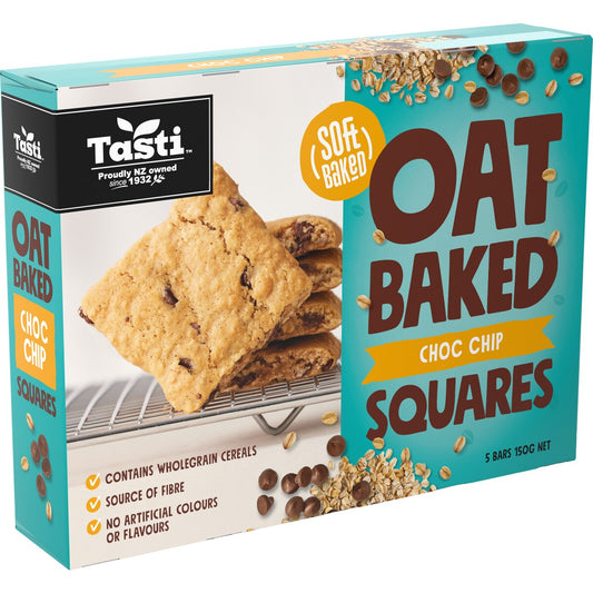 Tasti Oat Baked Squares Choc Oat 5 Pack