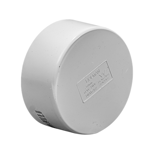 Holman 50mm PVC DWV Push On Cap - Grey - Durable - Easy To Use