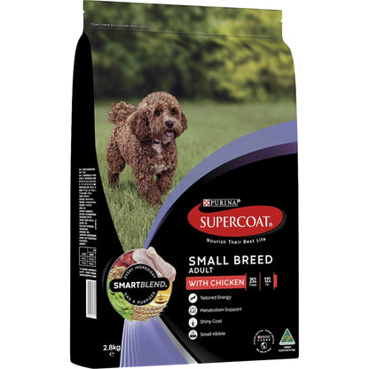 Supercoat Small Breed Chicken Dry Dog Food 2.8kg