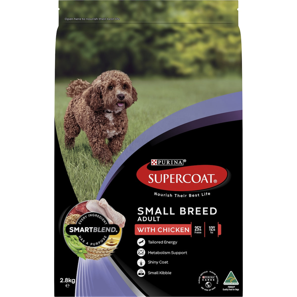 Supercoat Small Breed Chicken Dry Dog Food 2.8kg