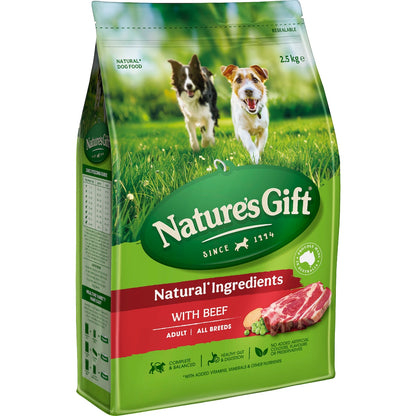 Natures Gift Beef Adult All Breed Dry Dog Food 2.5kg