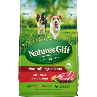 Natures Gift Beef Adult All Breed Dry Dog Food 2.5kg