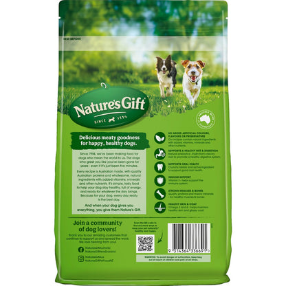 Natures Gift Beef Adult All Breed Dry Dog Food 2.5kg