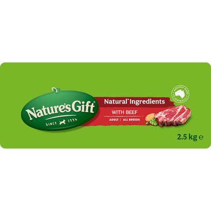 Natures Gift Beef Adult All Breed Dry Dog Food 2.5kg