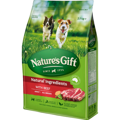 Natures Gift Beef Adult All Breed Dry Dog Food 2.5kg