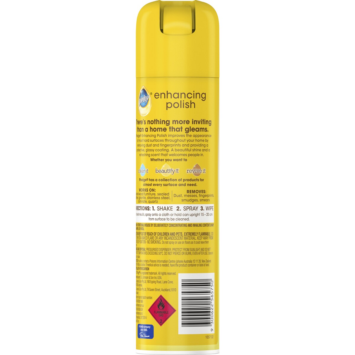 Pledge Pledge Enhancing Polish Lemon Extra Care 330mL