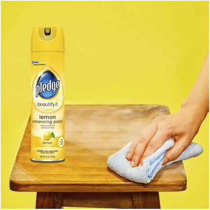 Pledge Enhancing Polish Lemon Extra Care 330ml