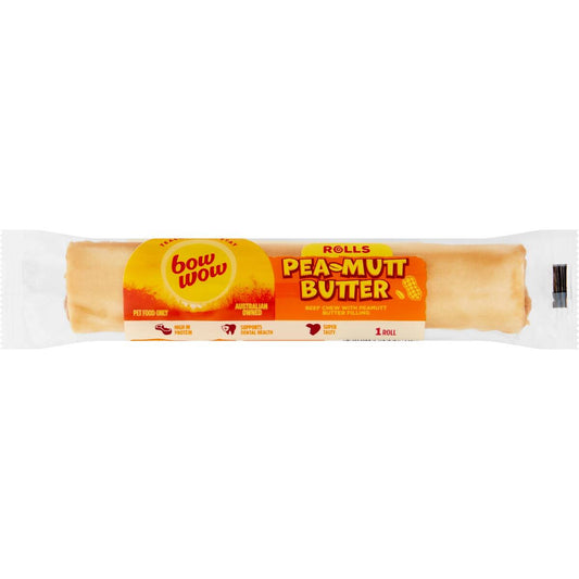 Bow Wow Peamutt Butter Roll Dog Treat Each