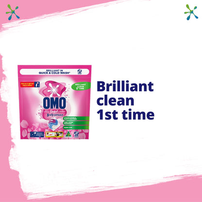 Omo Touch Of Comfort Laundry Liquid Capsules Detergent 28 Pack