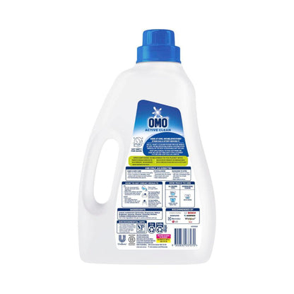 OMO Laundry Liquid Active ean Front & Top - 2L