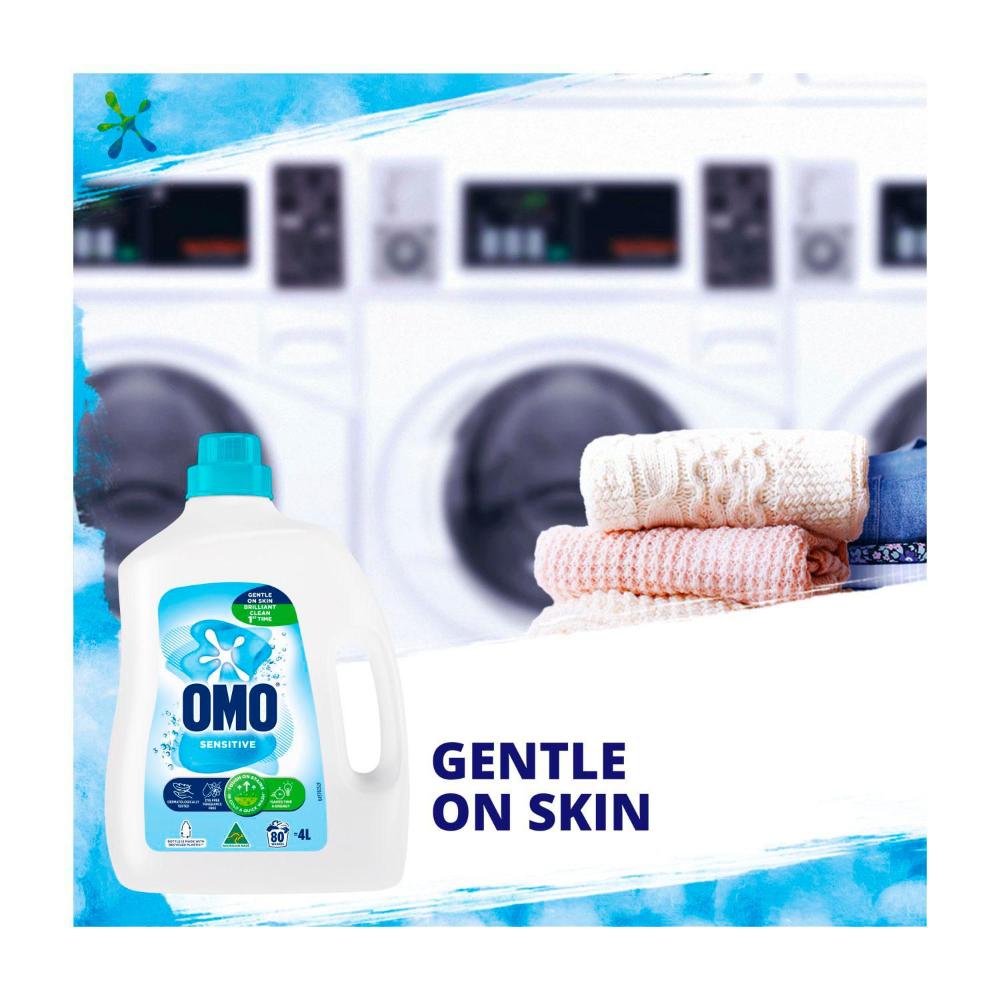 OMO Laundry Liquid Sensitive Front & Top - 4L