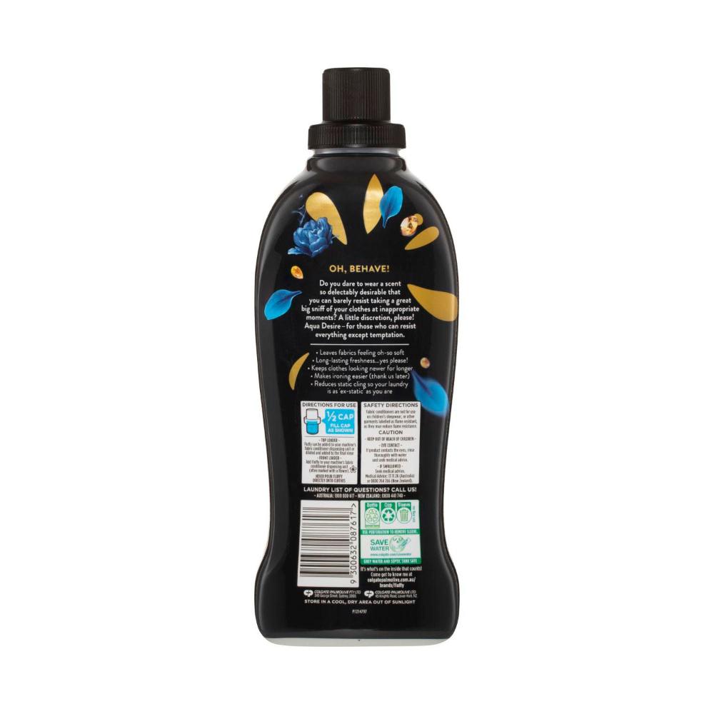Fluffy Concentrate Liquid Fabric Softener Conditioner Fragrance Temptations Aqua Desire - 1L