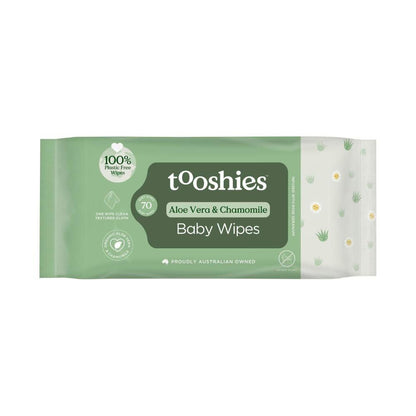 Tooshies Eco Wipes Aloe Vera & Chamomile - 70 pack