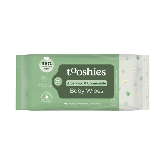 Tooshies Eco Wipes Aloe Vera & Chamomile - 70 pack
