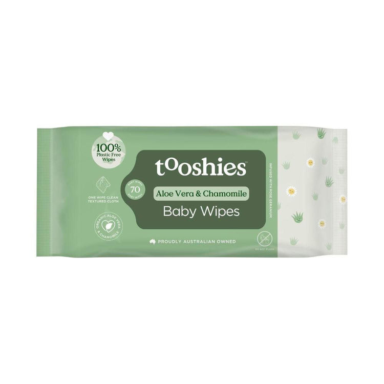 Tooshies Eco Wipes Aloe Vera & Chamomile - 70 pack