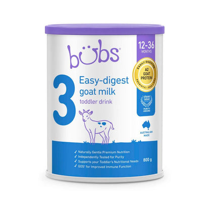 Bubs Goat Milk Toddler Drink Stage 3 - 800g
