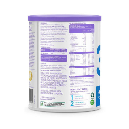 Bubs Goat Milk Toddler Drink Stage 3 - 800g
