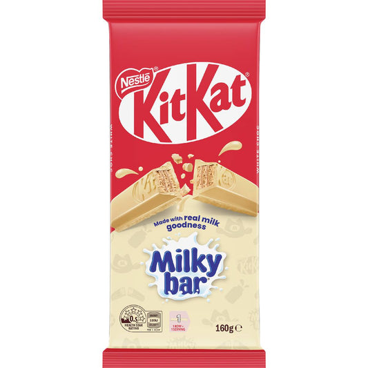 Kitkat Milkybar White Chocolate Block 160g