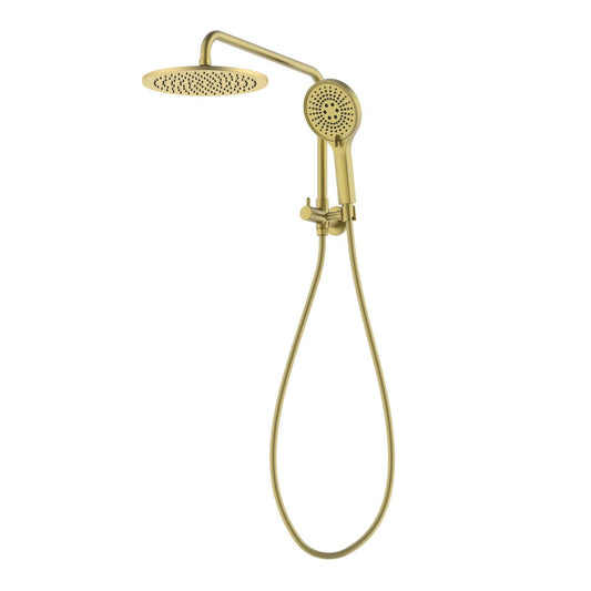 Mondella Resonance Hand Shower & Twin Shower Set - 420mm - Brushed Brass - 9L/min