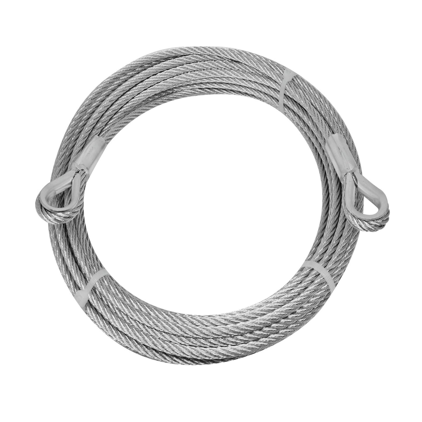 Pinnacle Galvanised Wire Rope - 5mm x 12m - Loop Ends - 355kg