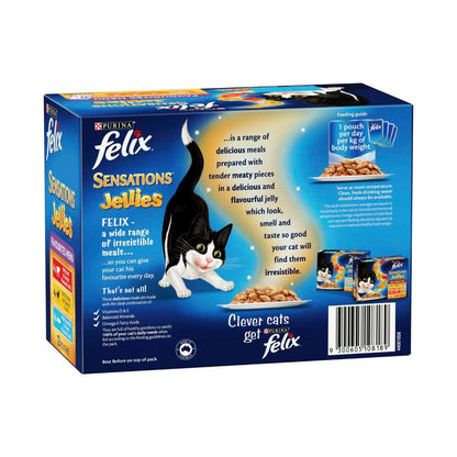 Felix Sensations Jellies Favourites Menu Cat Food 12x85g