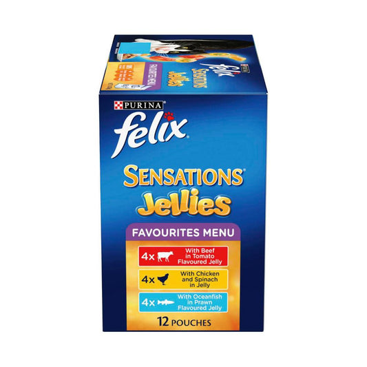 Felix Sensations Jellies Favourites Menu Cat Food 12x85g