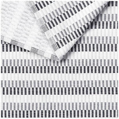 Culinary Classics Shelby Kitchen Towel 8 Pack Black