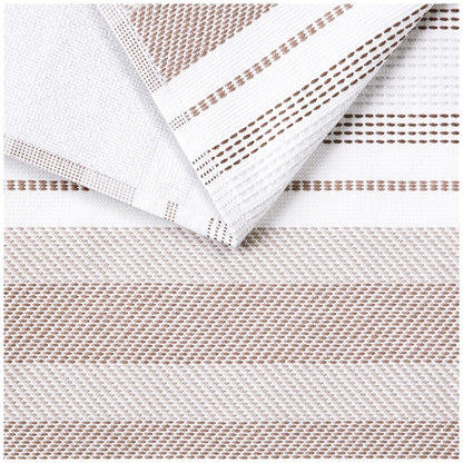 Culinary Classics Shelby Kitchen Towel 8 Pack Mocha