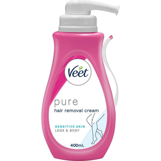 Veet Pure Hair Removal Cream Legs & Body For Sensitive Skin 400ml