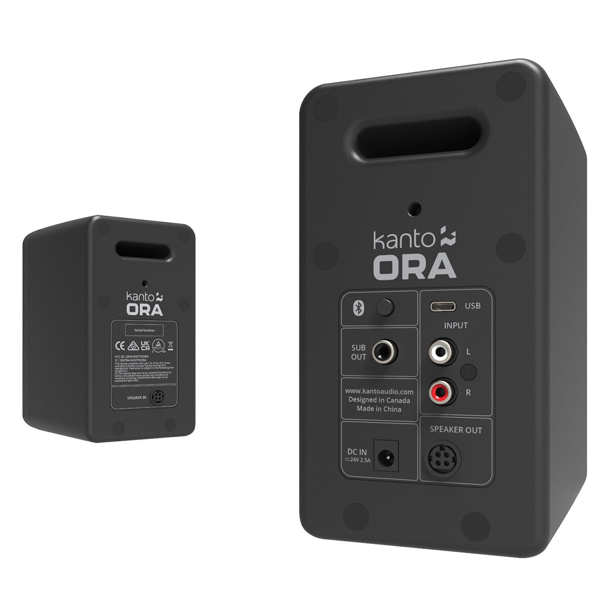 Kanto Ora 100W Powered Desktop Computer Speakers Black KO-ORA-1