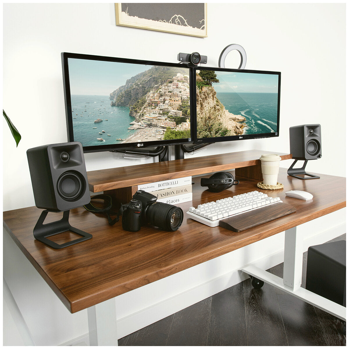 Kanto Ora 100W Powered Desktop Computer Speakers Black KO-ORA-1