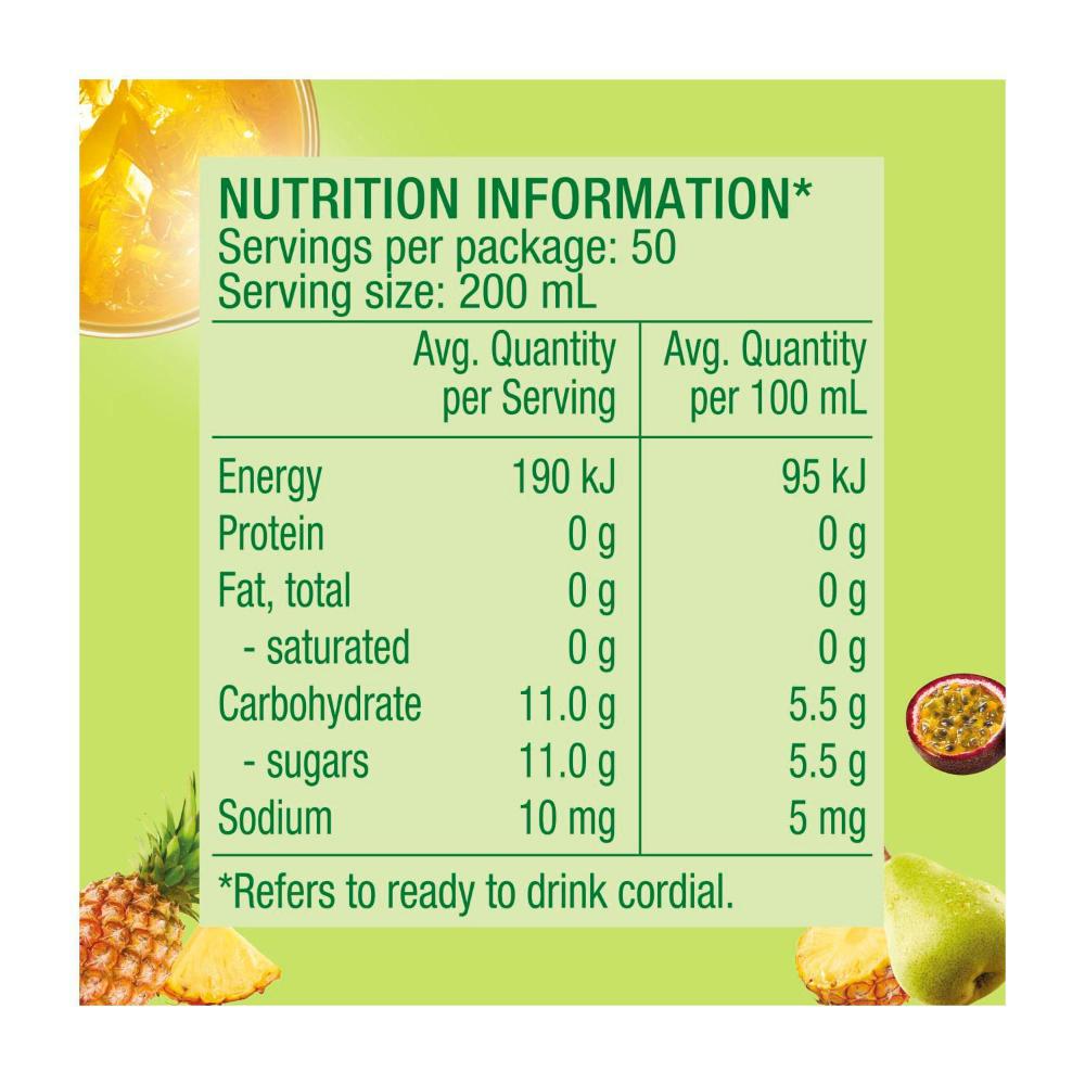 Golden Cire Cordial Golden Pash - 2L