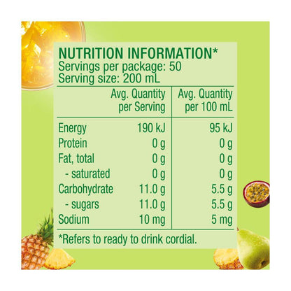 Golden Cire Cordial Golden Pash - 2L