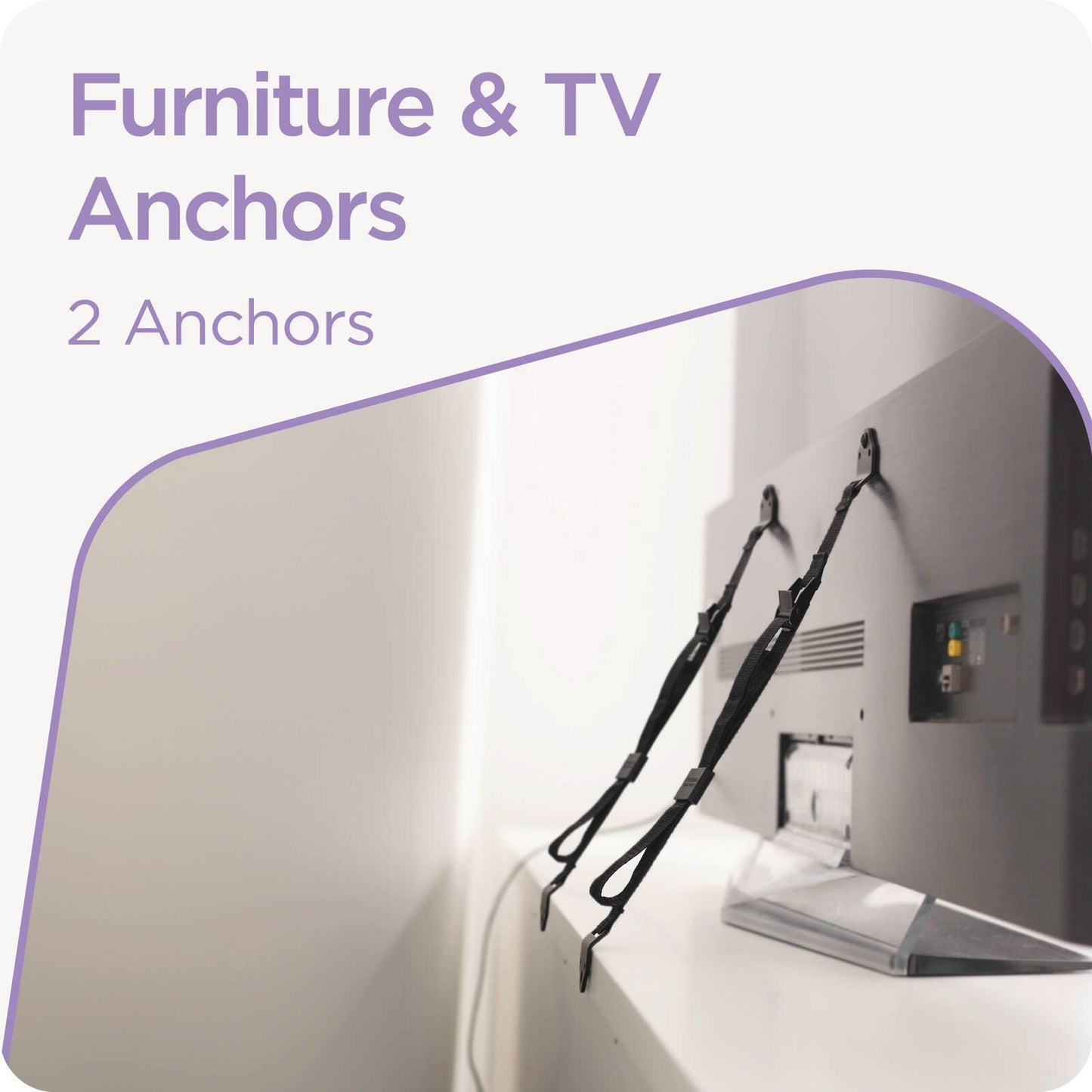 Perma Child Safety TV and Furniture Anchors - 2 Pack