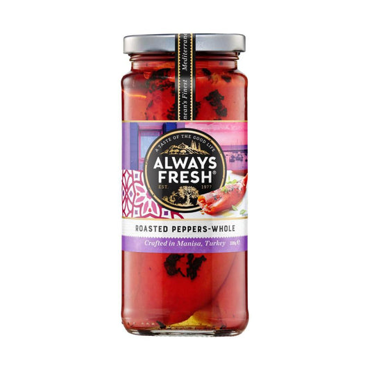 Always Fresh Roasted Whole Peppers - 330g