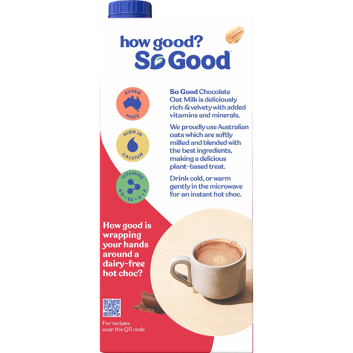 So Good Chocolate Oat Long Life Milk Uht 1l