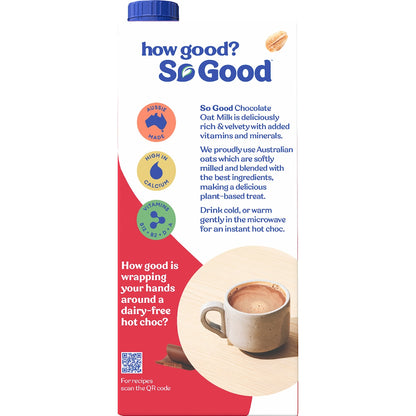 So Good Chocolate Oat Long Life Milk Uht 1l