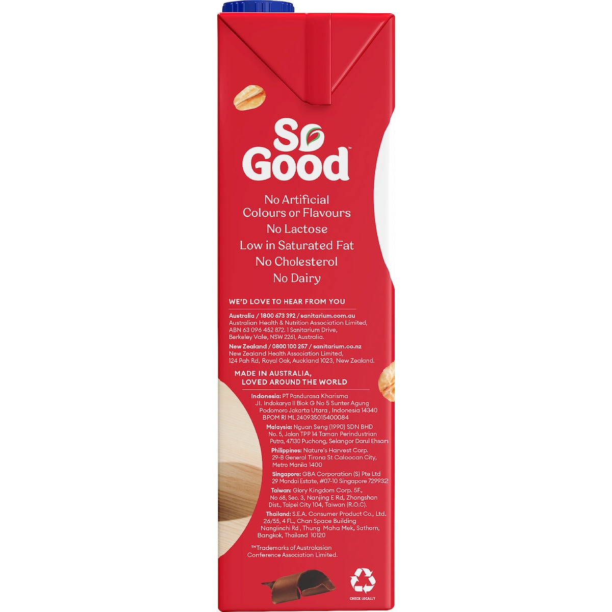 So Good Chocolate Oat Long Life Milk Uht 1l