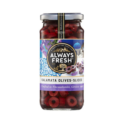 Always Fresh Olives Sliced Kalamata - 220g
